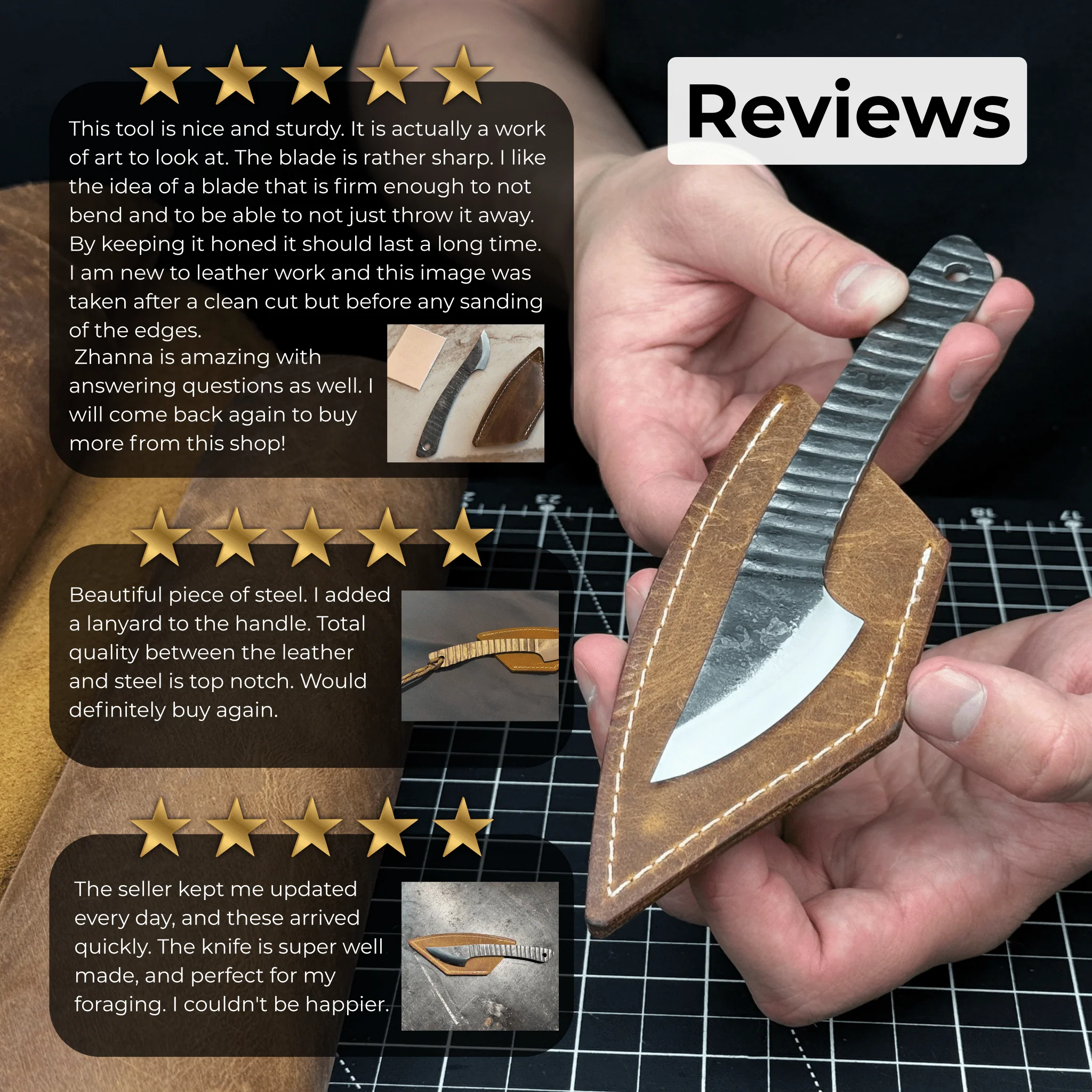 Marking Knife Kiridashi with Rounded Blade, 5,5 cm (2.17 inches) - Image 10
