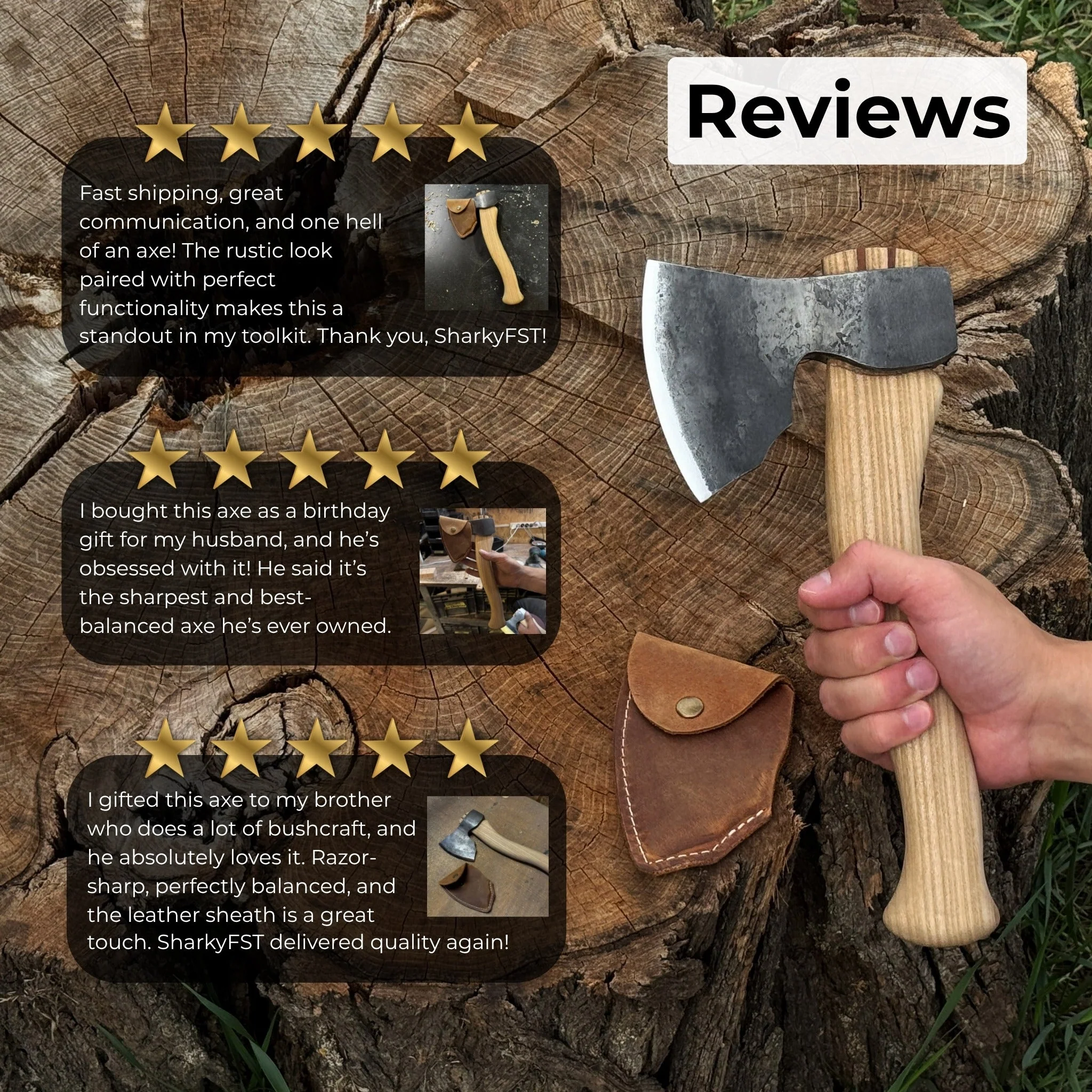 Small Carving Axe, 0.66 kg (1.46 lb) - Image 11