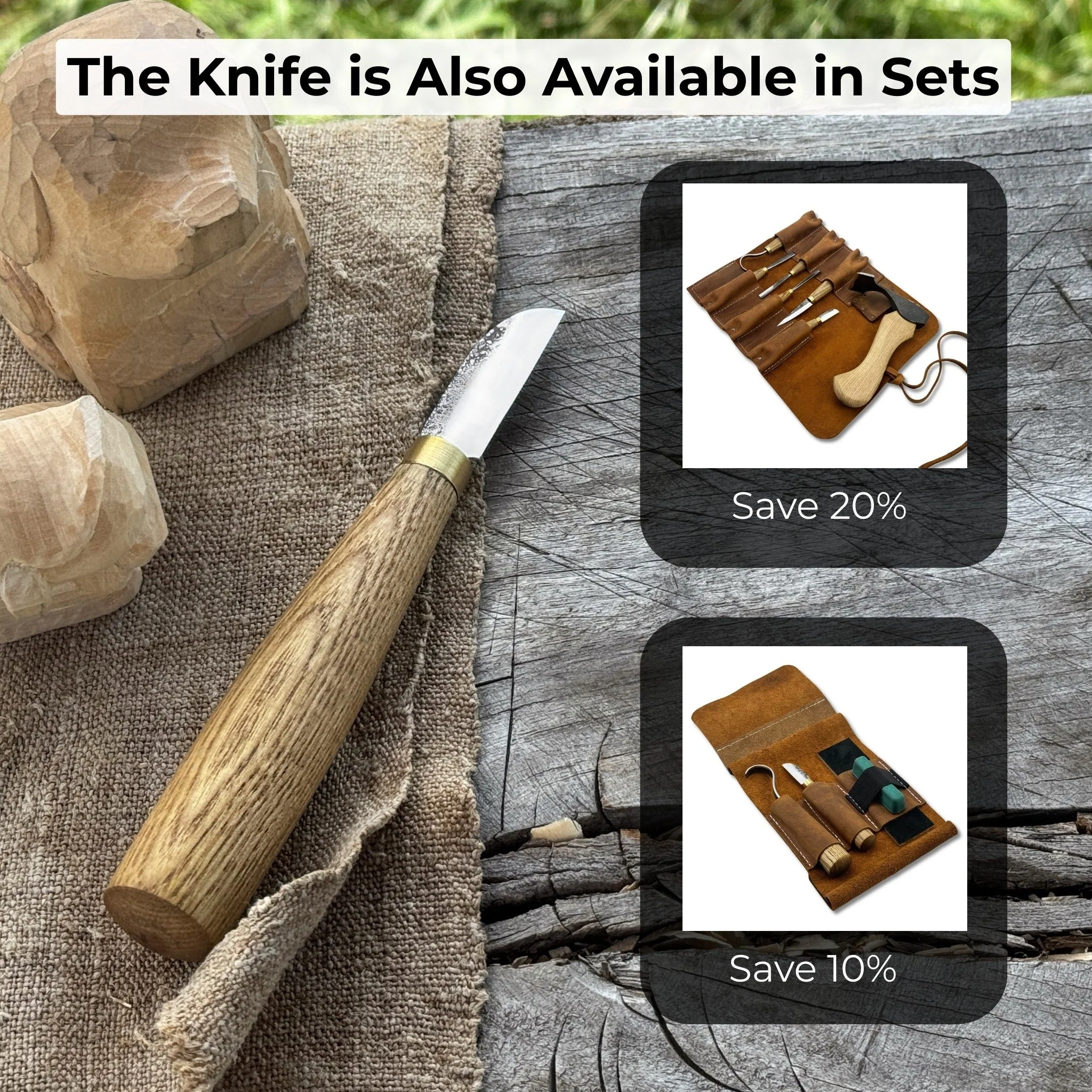 Small Chip Carving Knife, 4 cm (1.57 inches) - Image 10
