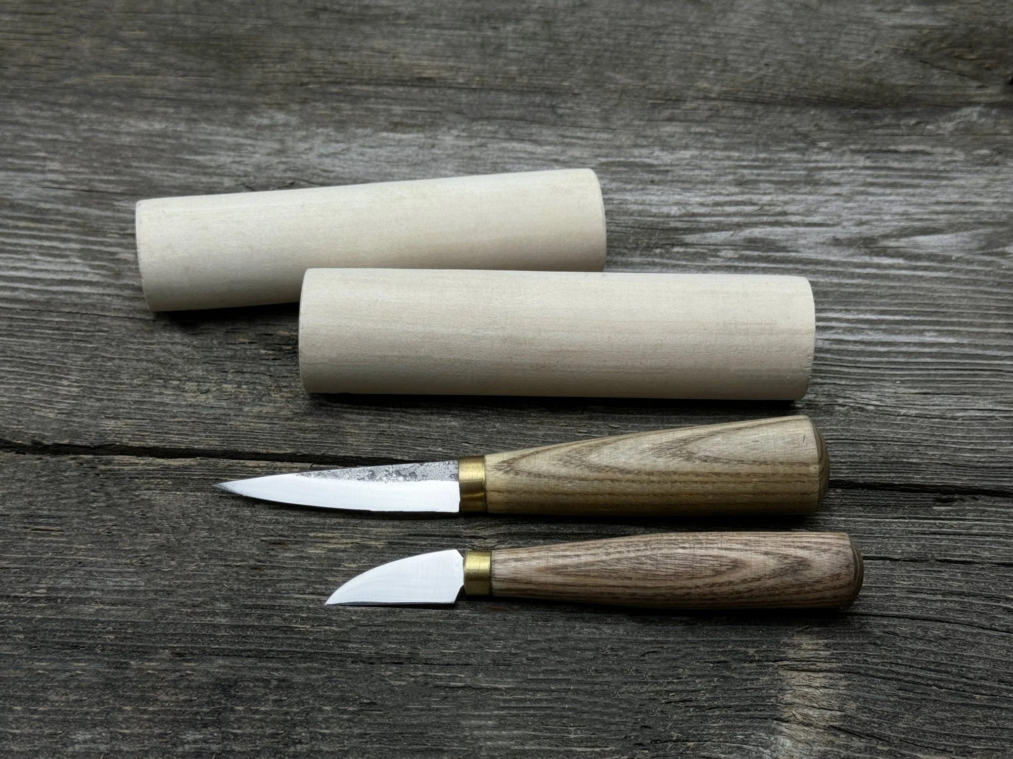 Hand-Forged Wood Carving Tool Set with Wooden Blanks WS9 - Image 3