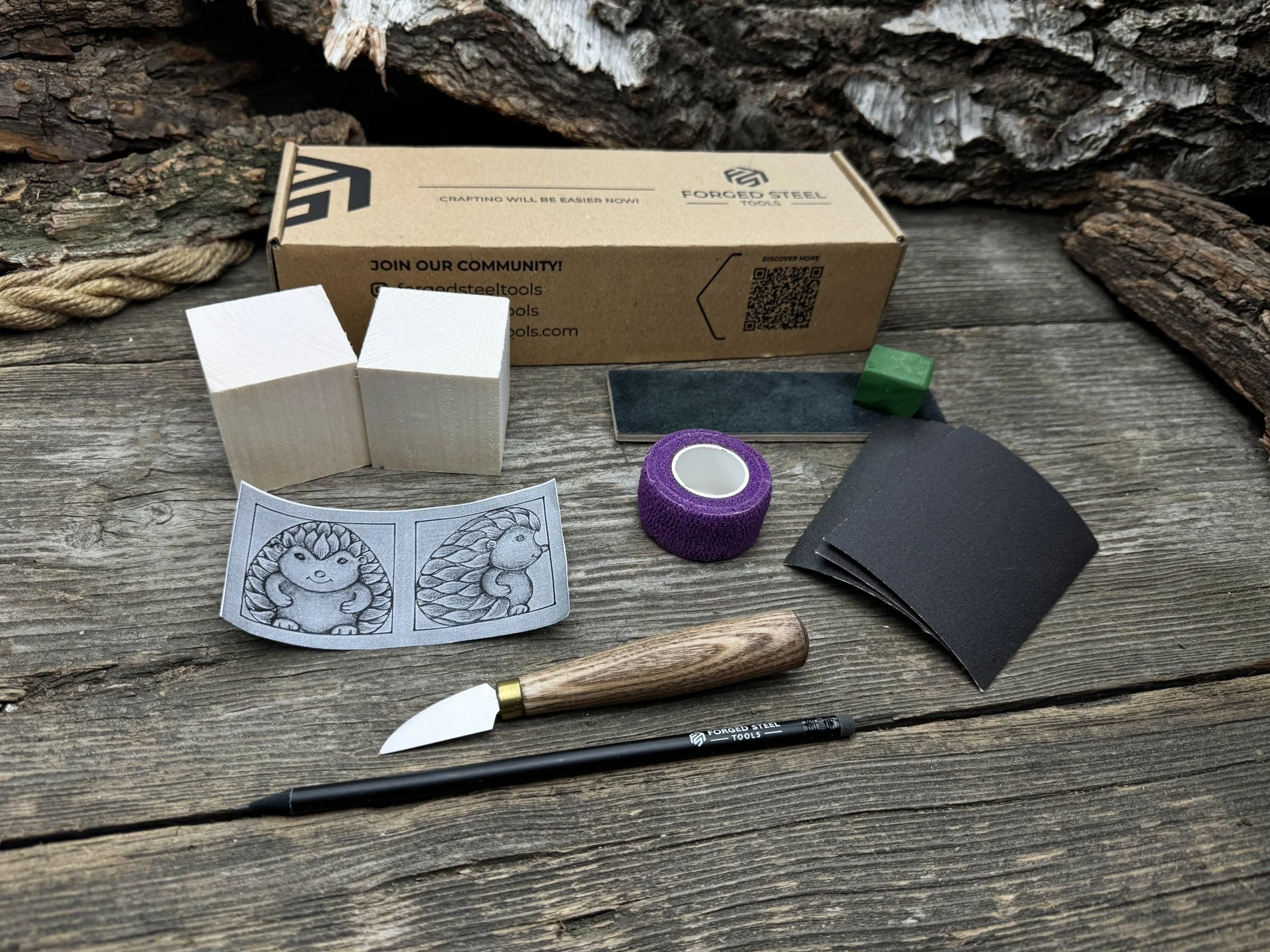 Hedgehog Wood Carving Kit – Ideal for Beginners, Adults, Teens and Kids - Image 3