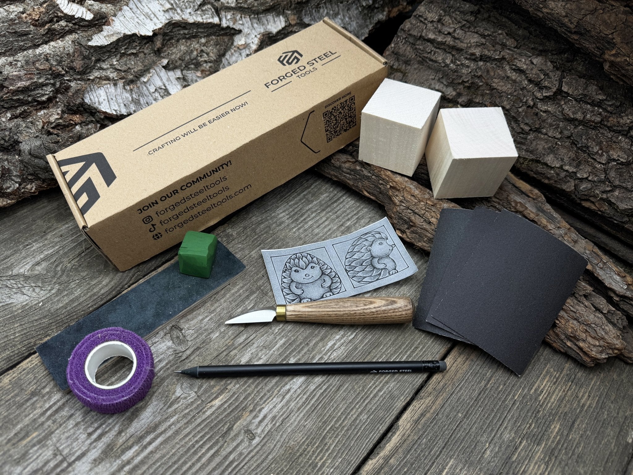 Hedgehog Wood Carving Kit – Ideal for Beginners, Adults, Teens and Kids - Image 4