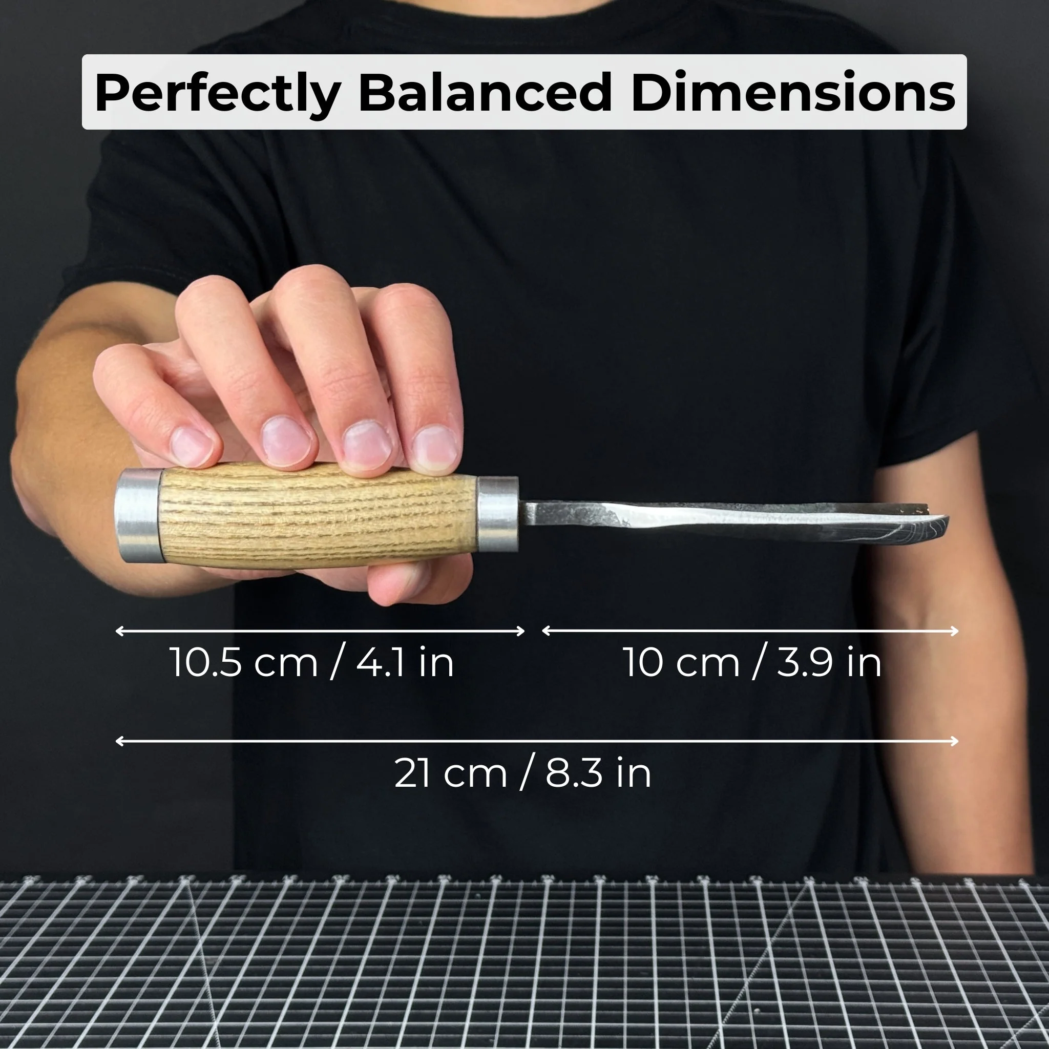Large Straight Gouge (Rounded Chisel), 10 - 45 mm (0.4 - 1.8 inches) - Image 5