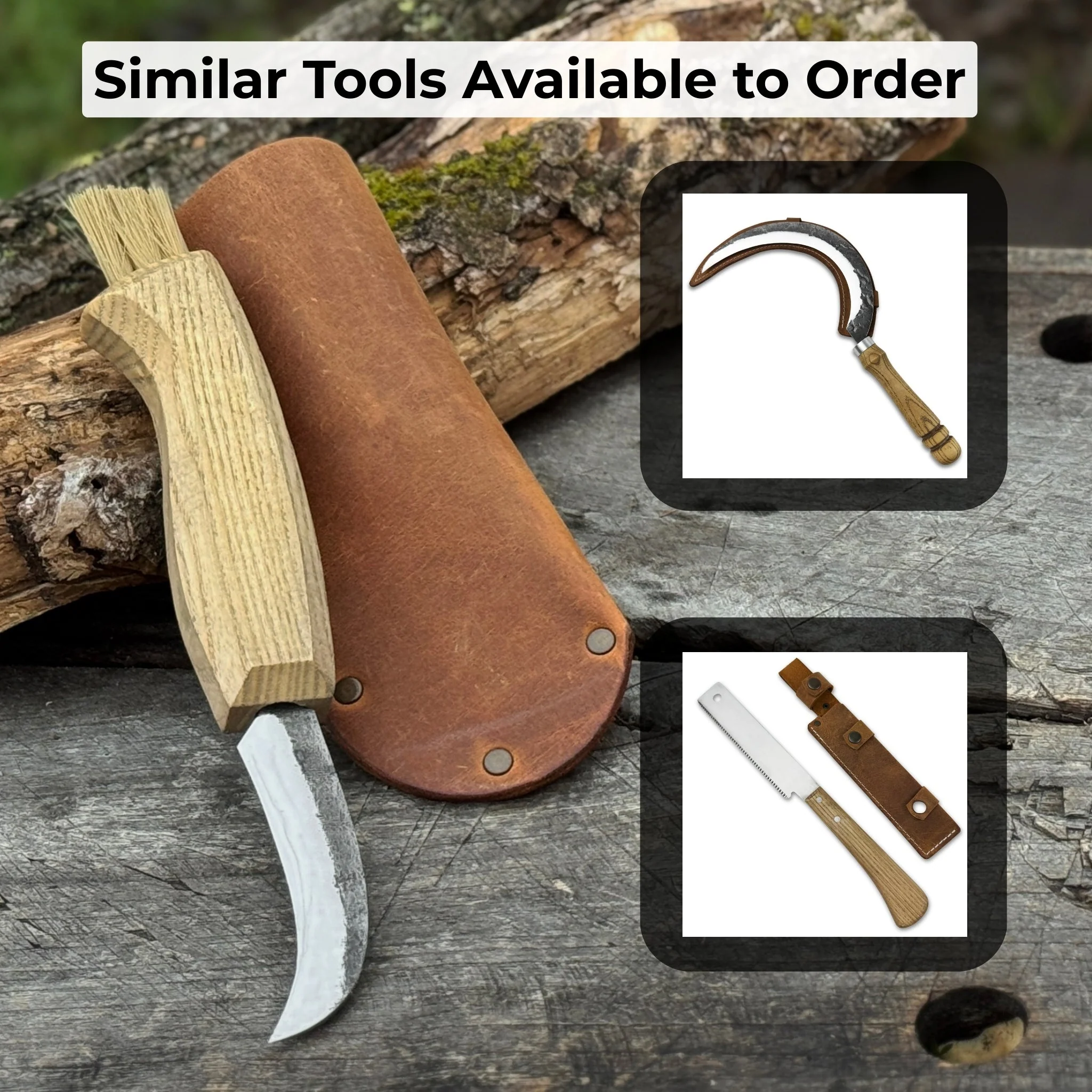Mushroom Knife with Brush For Harvesting, 7.5 cm (2.95 inches) - Image 11