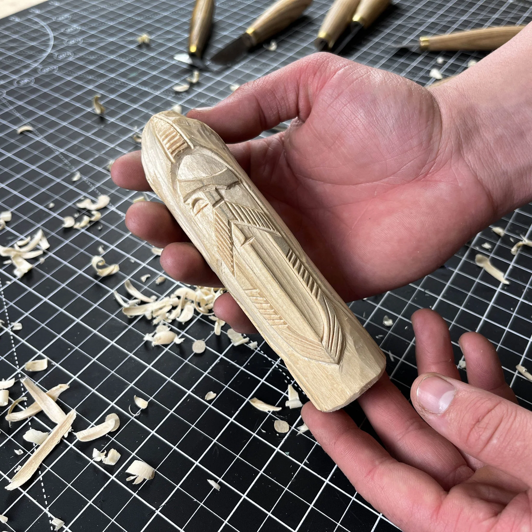 Odin Figurine – 13 cm (5.1 inches) Hand-Carved Wooden Norse God Statue - Image 8