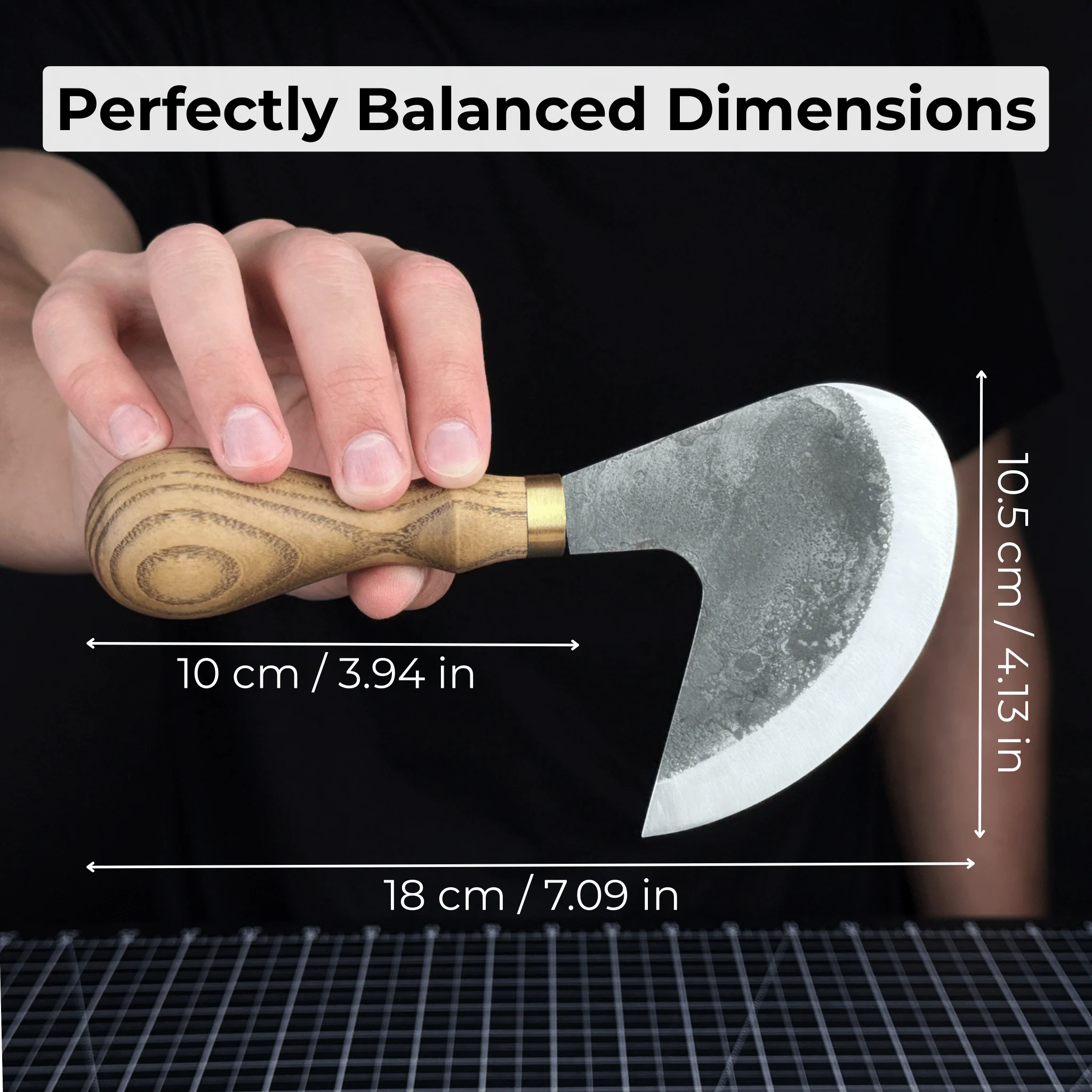 Professional Leather Crafting Half Round Knife, 10.5 cm (4.1 inches) - Image 6