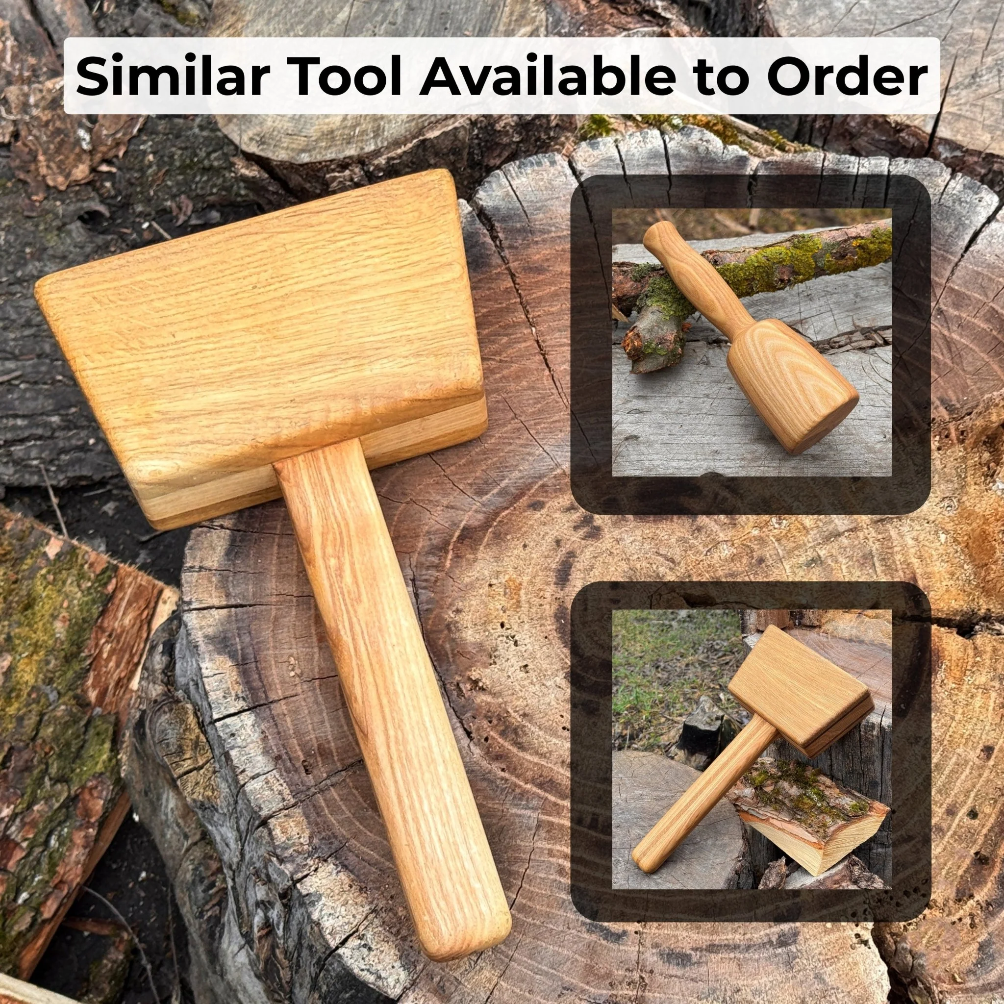Quiet 35 oz Wooden Mallet (Mallet Tool) - Image 7