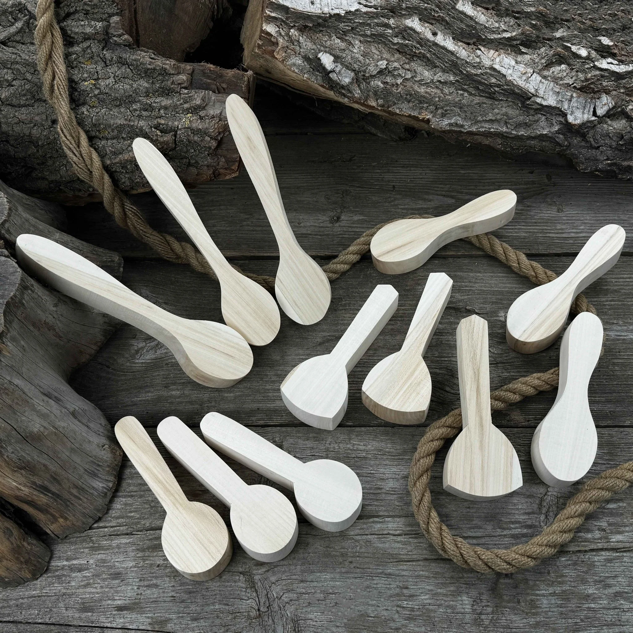 Set of 12 Linden Wood Spoon Carving Blanks - Image 4