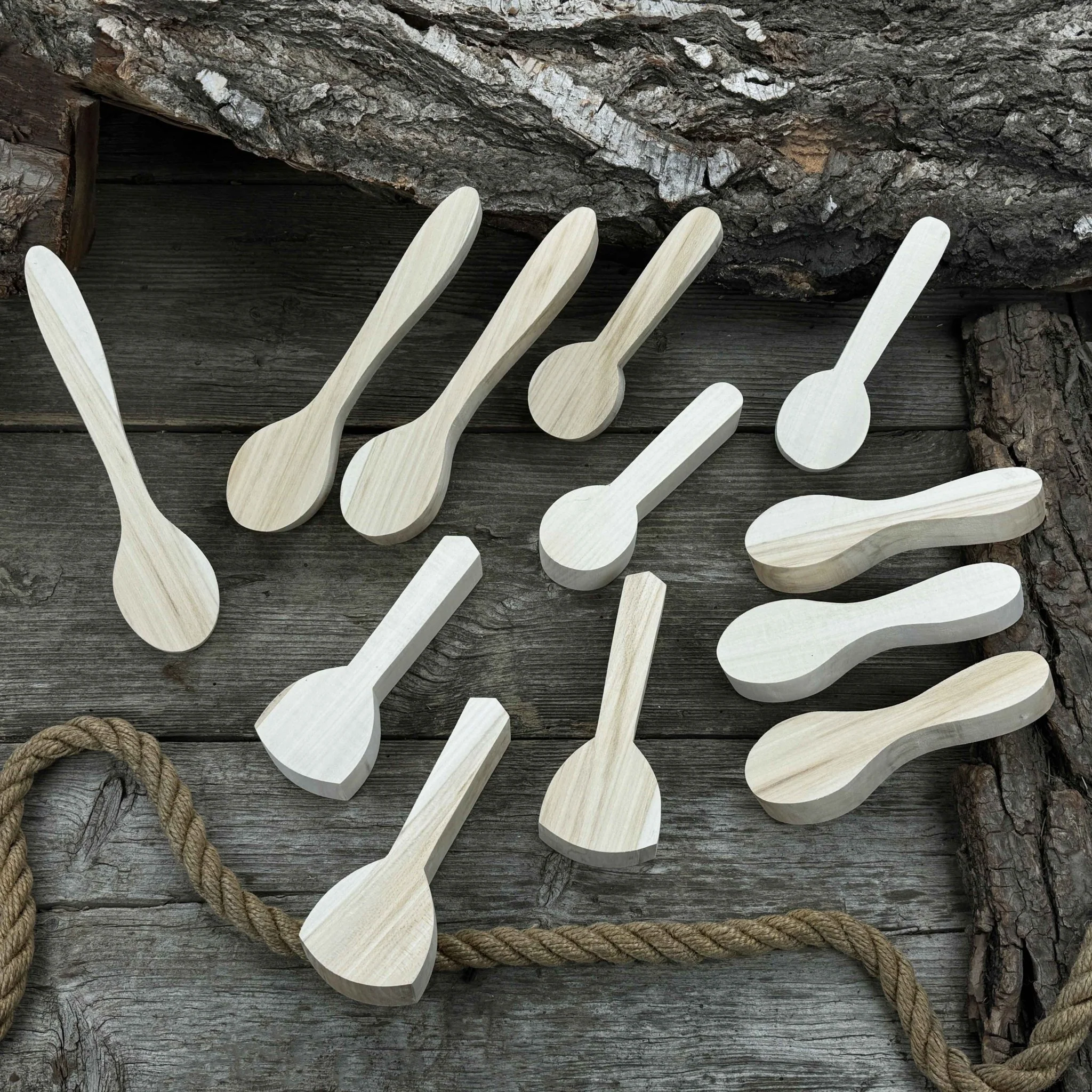 Set of 12 Linden Wood Spoon Carving Blanks - Image 9