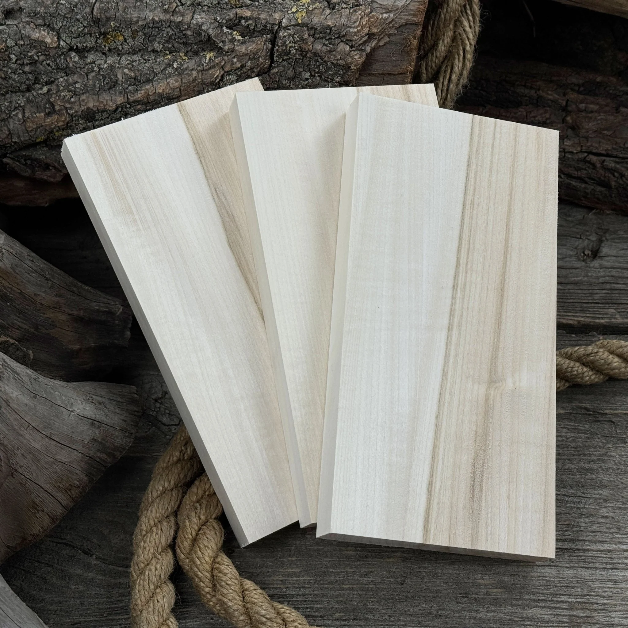 Set of 3 Flat Linden Wood Carving Blanks - Image 4