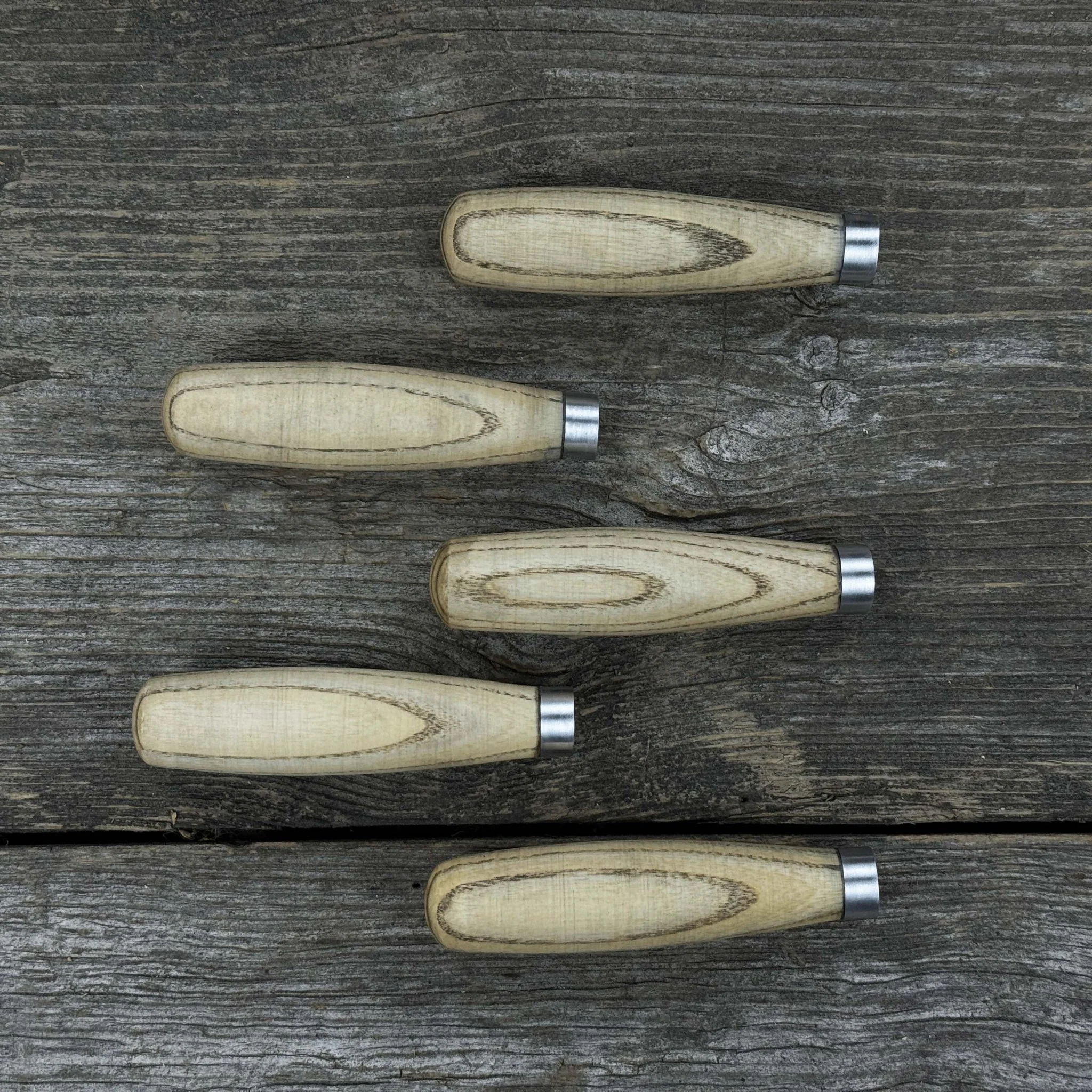Set of 5 Compact Ash Wood Handles - Image 3