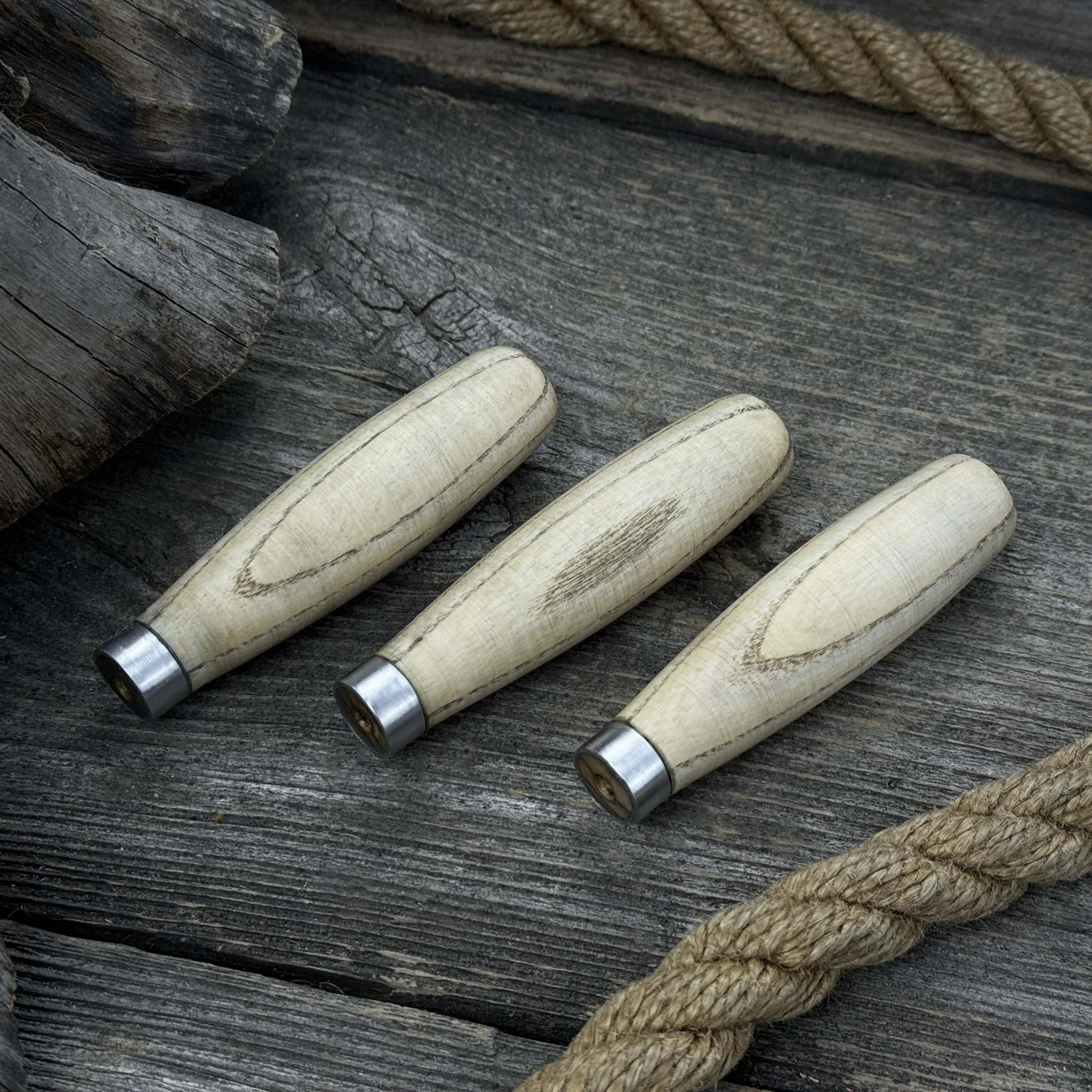 Set of 5 Compact Ash Wood Handles - Image 4