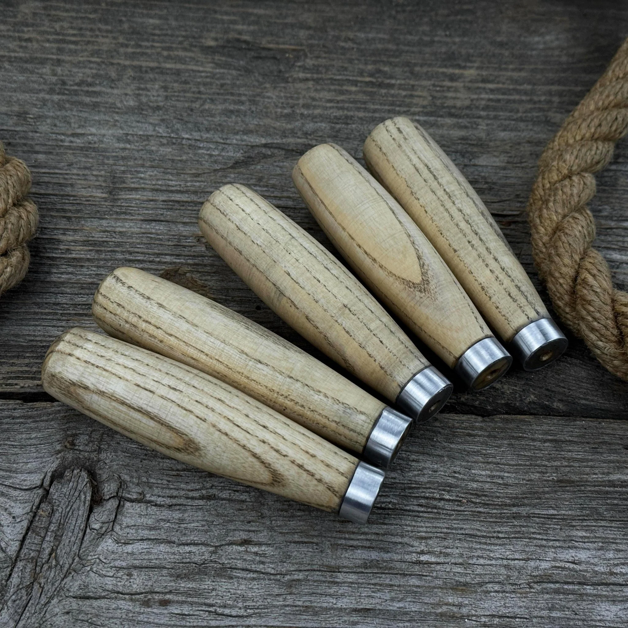 Set of 5 Compact Ash Wood Handles - Image 6