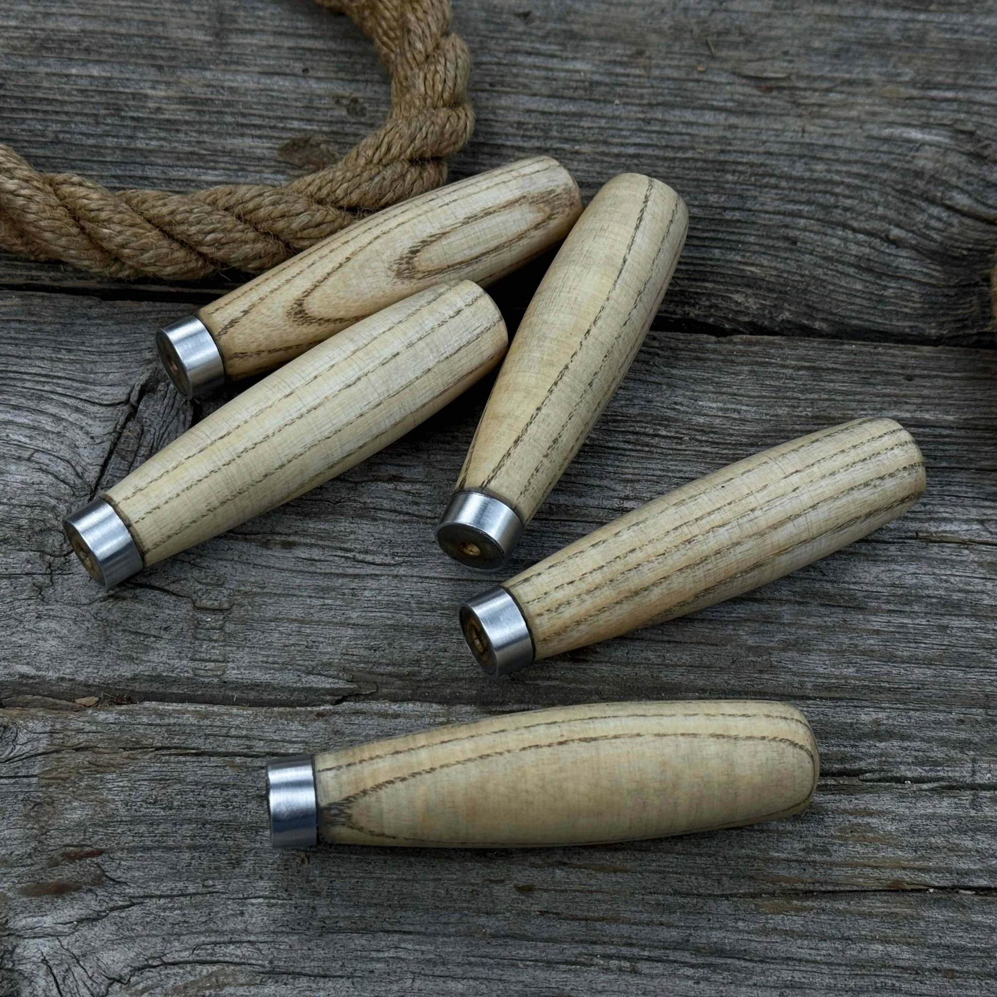Set of 5 Compact Ash Wood Handles - Image 7