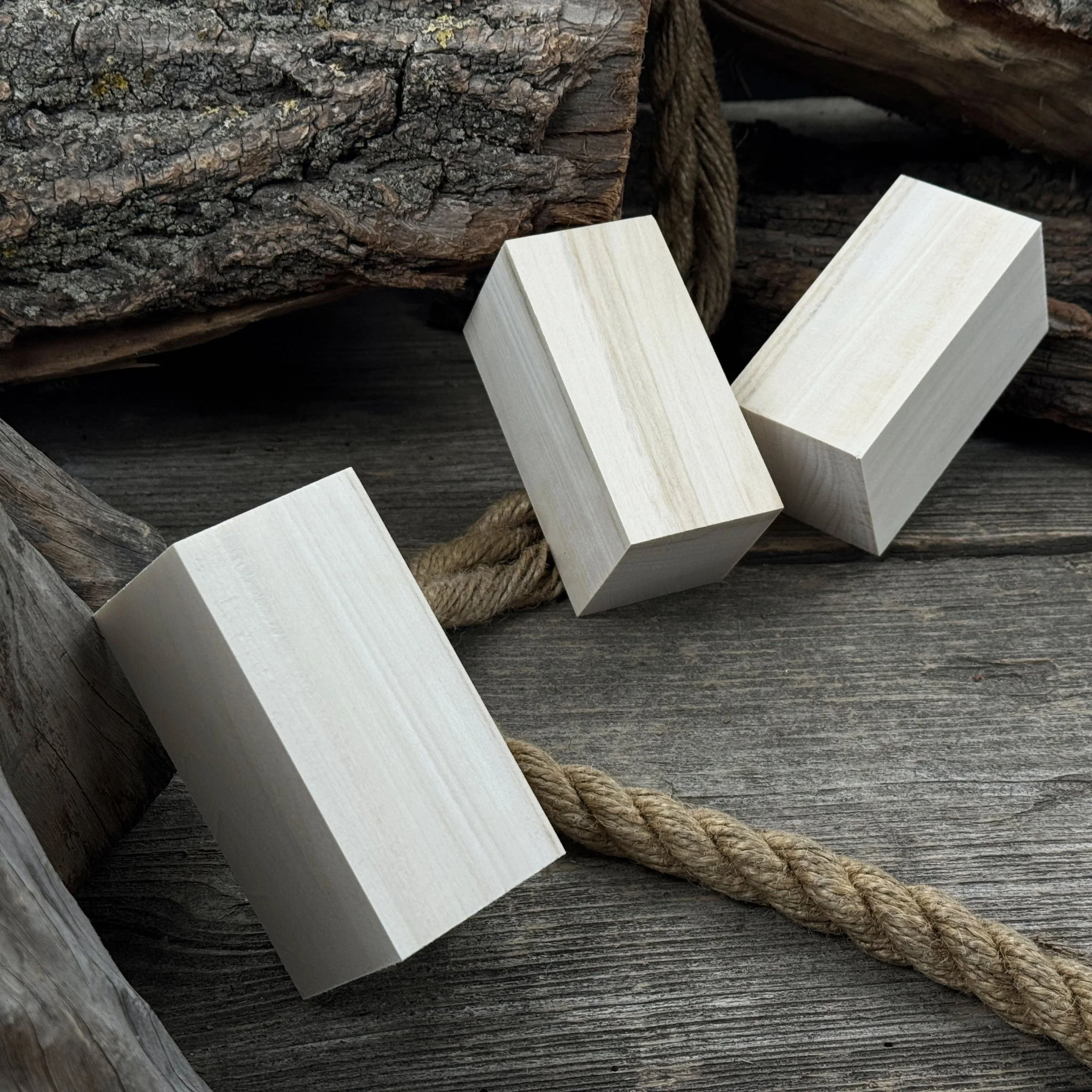 Set of 6 Linden Wood Carving Blanks, 10 × 5 × 5 cm (3.94 × 1.97 × 1.97 inches) - Image 5