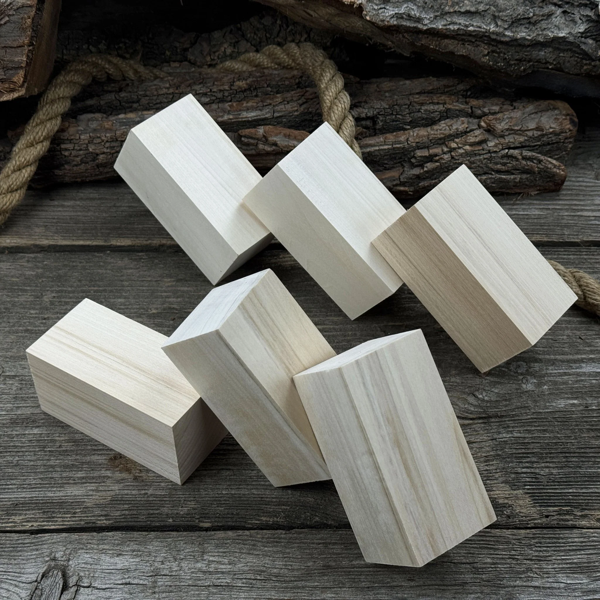 Set of 6 Linden Wood Carving Blanks, 10 × 5 × 5 cm (3.94 × 1.97 × 1.97 inches) - Image 7