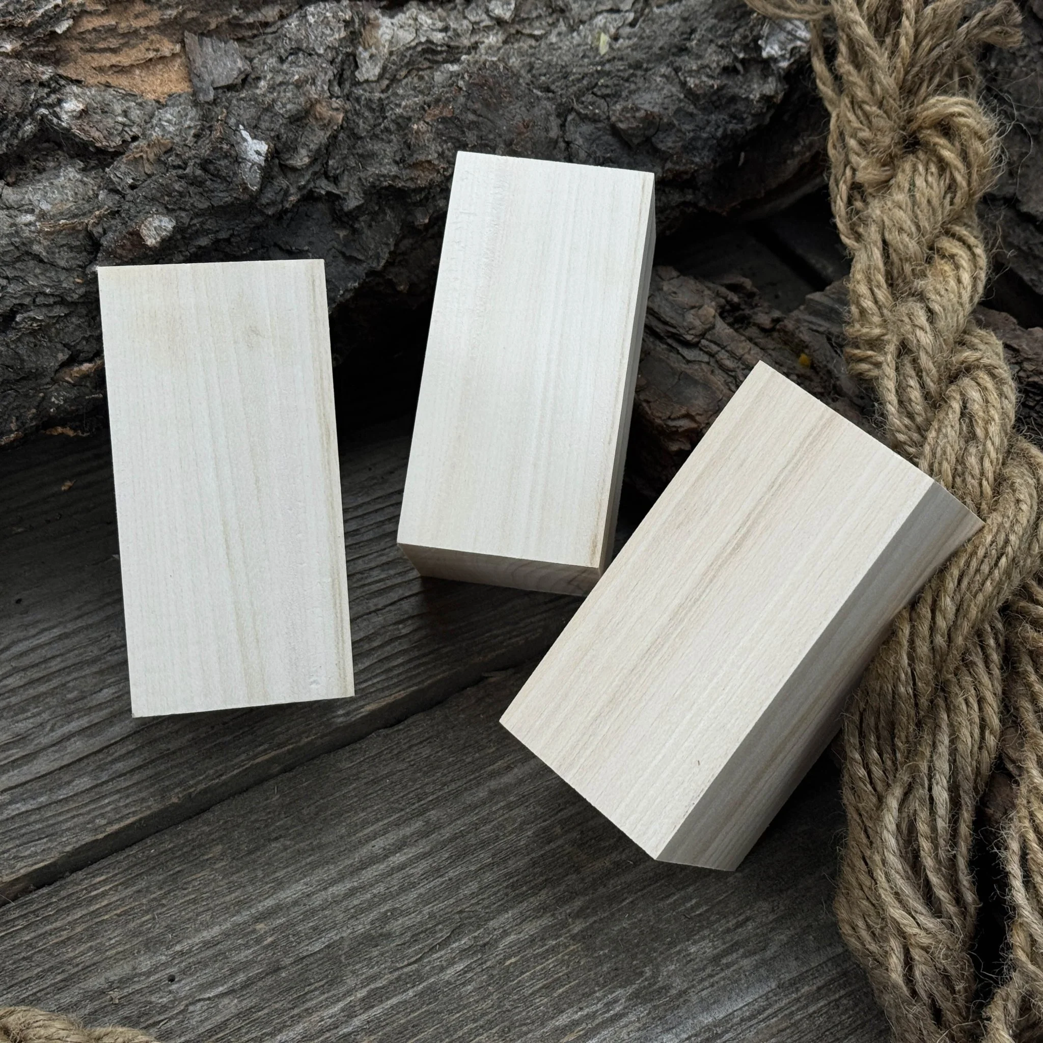 Set of 6 Linden Wood Carving Blanks, 10 × 5 × 5 cm (3.94 × 1.97 × 1.97 inches) - Image 9