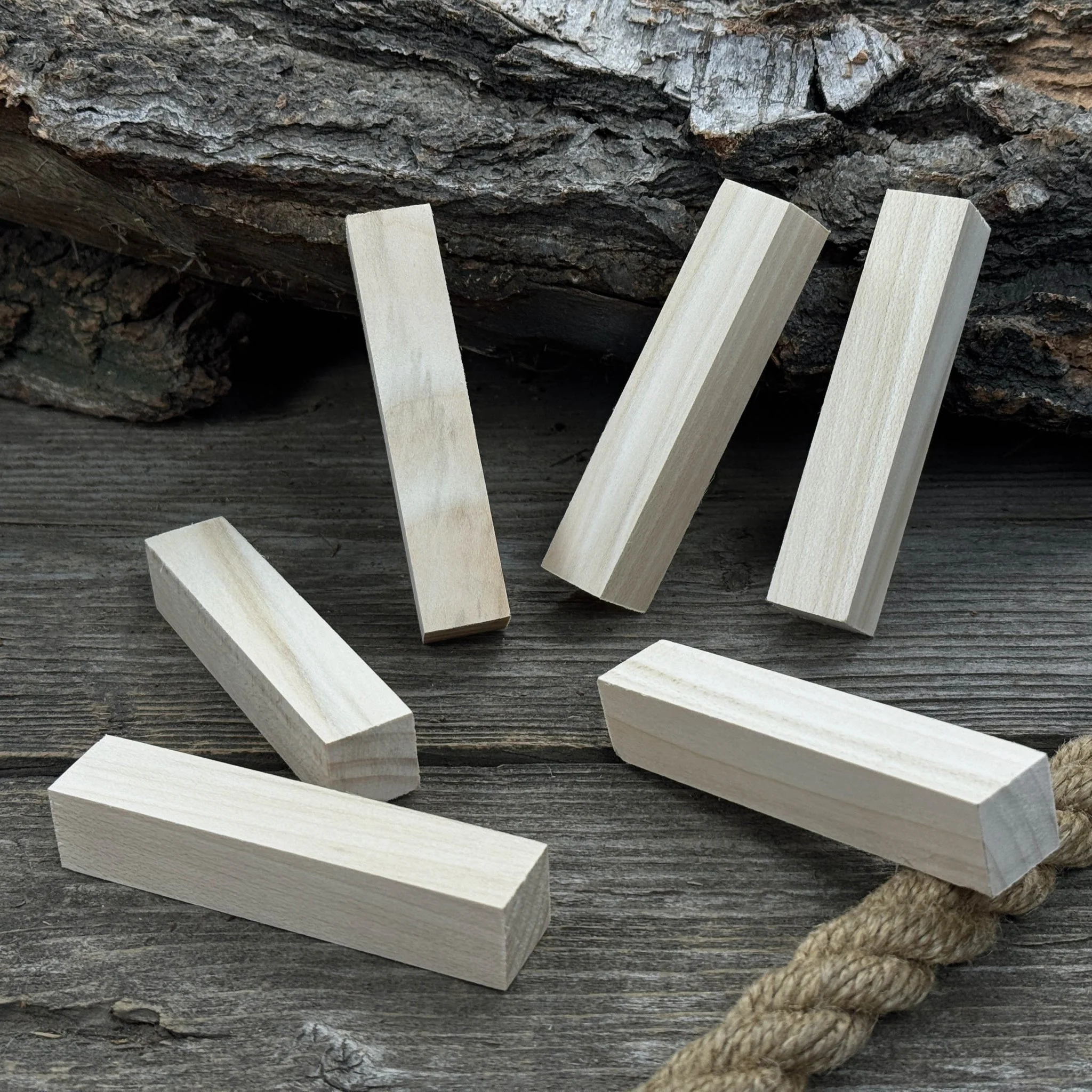 Set of 6 Linden Wood Carving Blanks, 10 x 2 x 2 cm (3.94 x 0.79 x 0.79 in) - Image 5