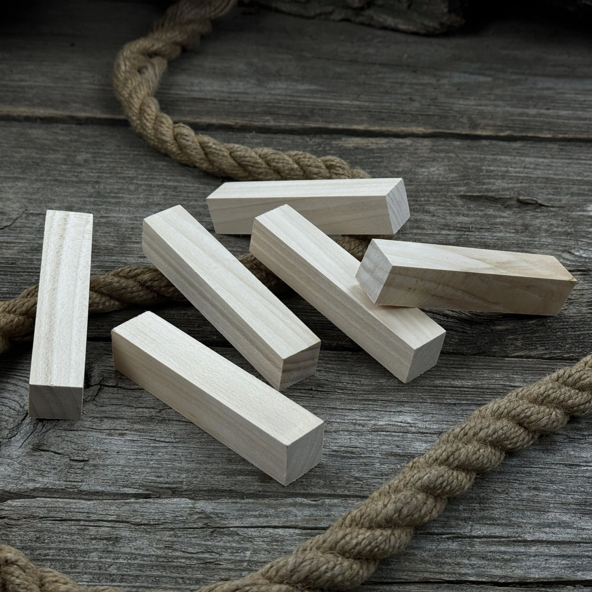 Set of 6 Linden Wood Carving Blanks, 10 x 2 x 2 cm (3.94 x 0.79 x 0.79 in) - Image 7