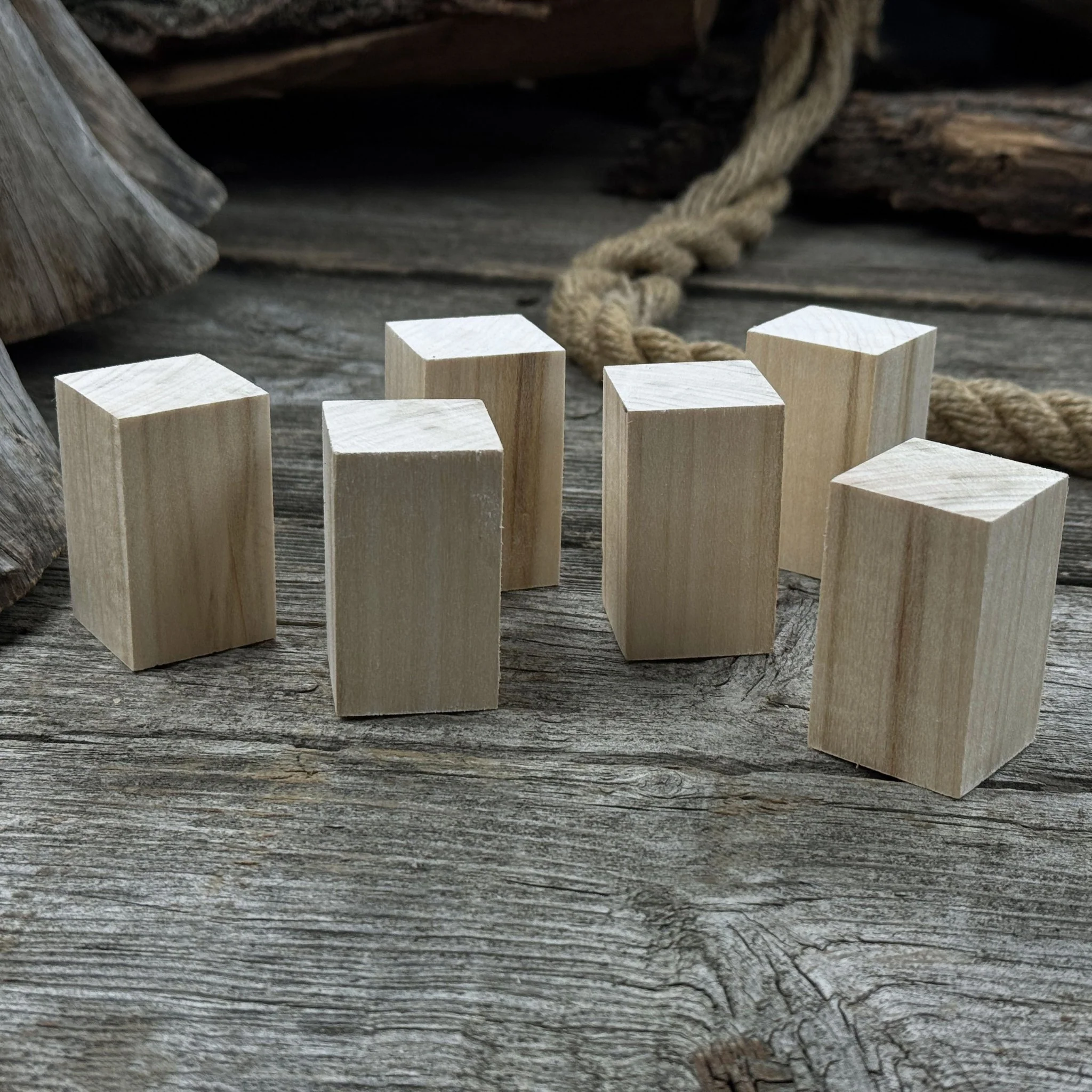 Set of 6 Linden Wood Carving Blanks, 5 × 3 × 3 cm (1.97 × 1.18 × 1.18 in) - Image 6