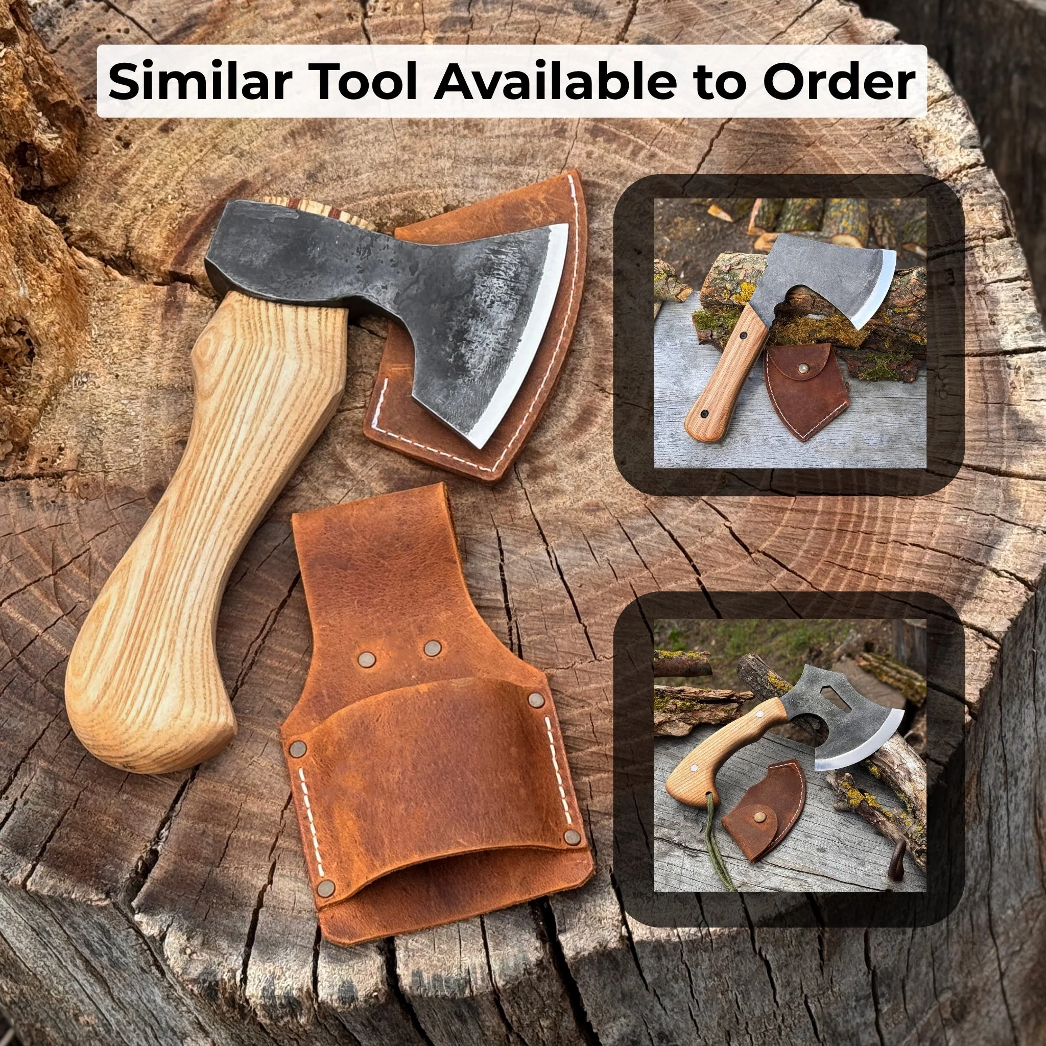Small Carving Axe with Belt Loop, 0.47 kg (1 lb) - Image 11