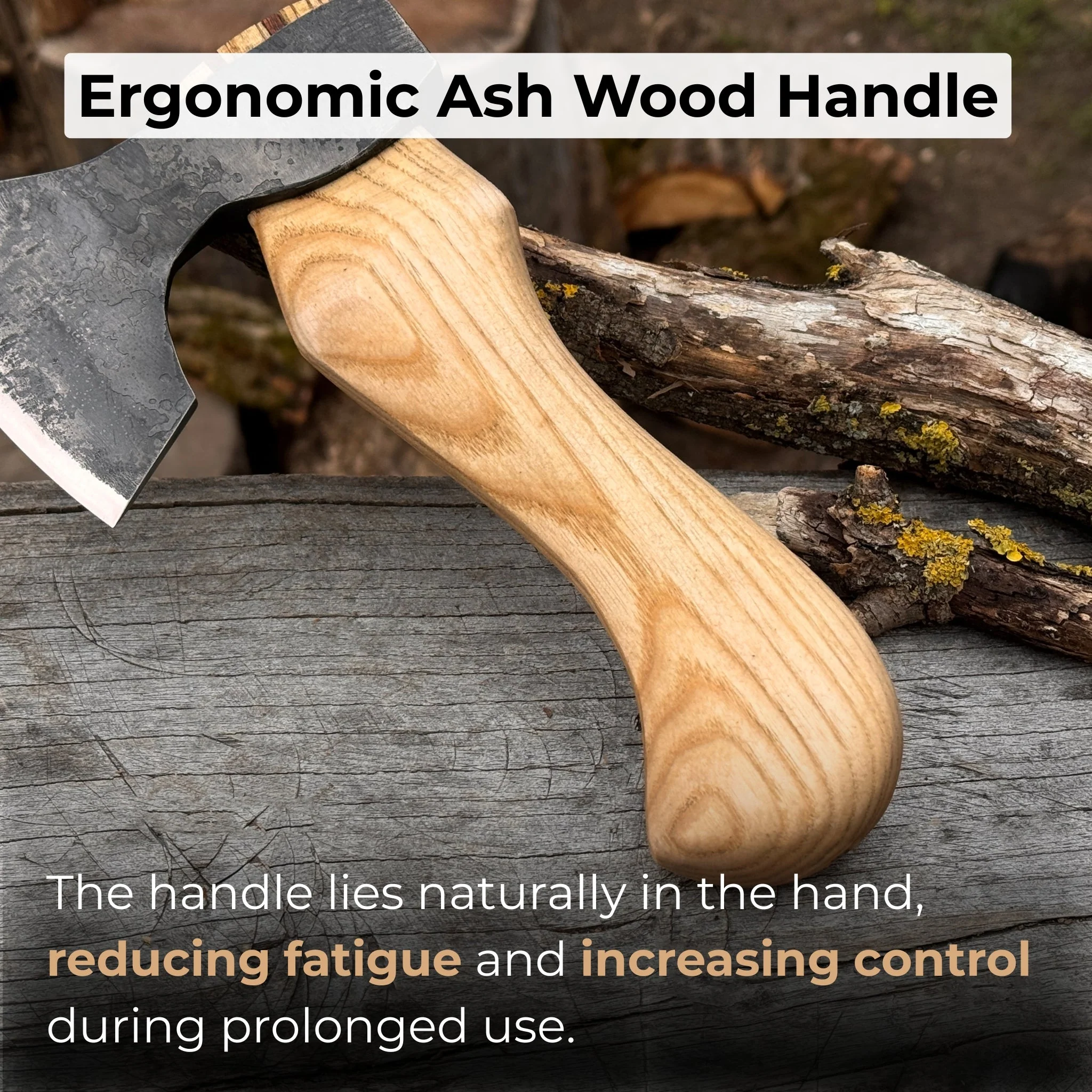 Small Carving Axe with Belt Loop, 0.47 kg (1 lb) - Image 4