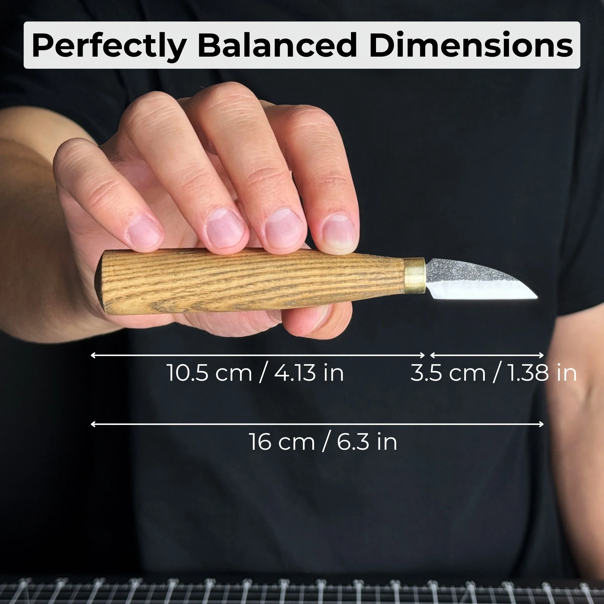 Small Chip Carving Knife, 3.5 cm (1.38 inches) - Image 5