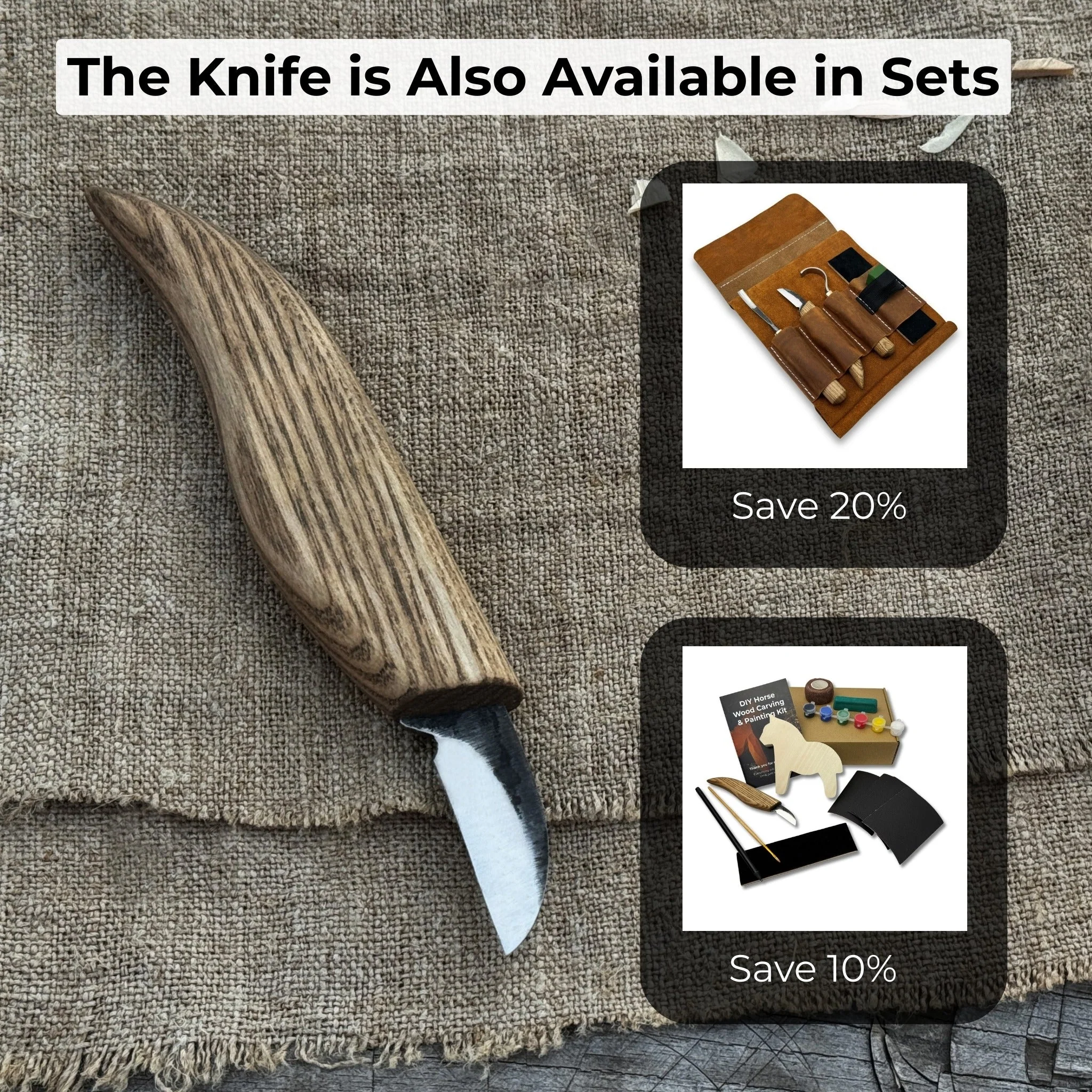 Small Chip Carving Knife, 3 cm (1.2 inches) - Image 11