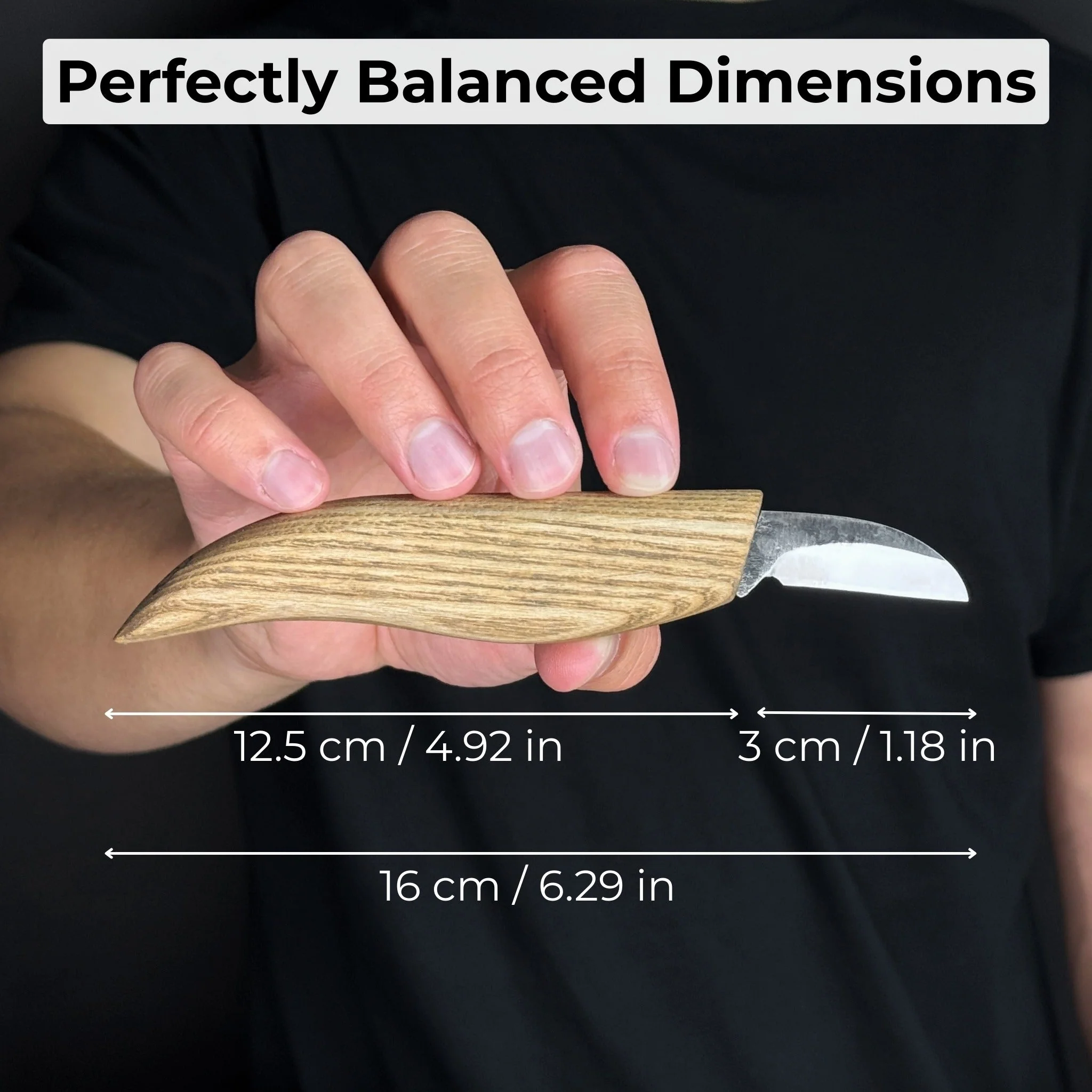 Small Chip Carving Knife, 3 cm (1.2 inches) - Image 5