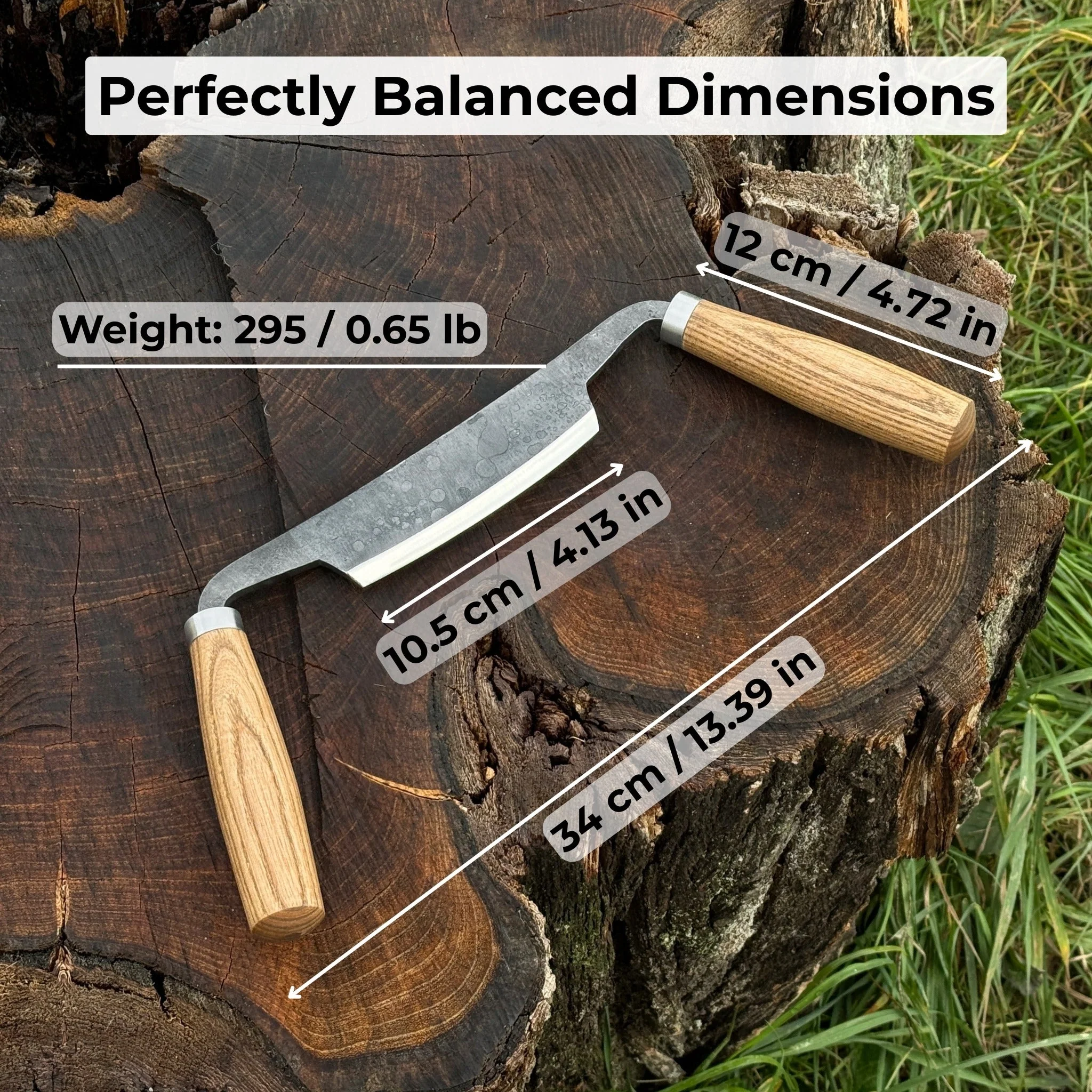 Small Curved Drawknife (Push/Pull), 10.5 cm (4.13 inches) - Image 5