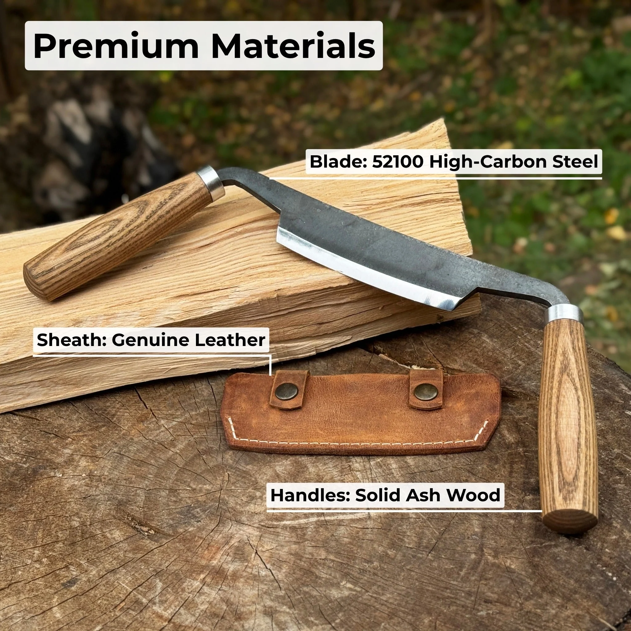 Small Curved Drawknife (Push/Pull), 10.5 cm (4.13 inches) - Image 6