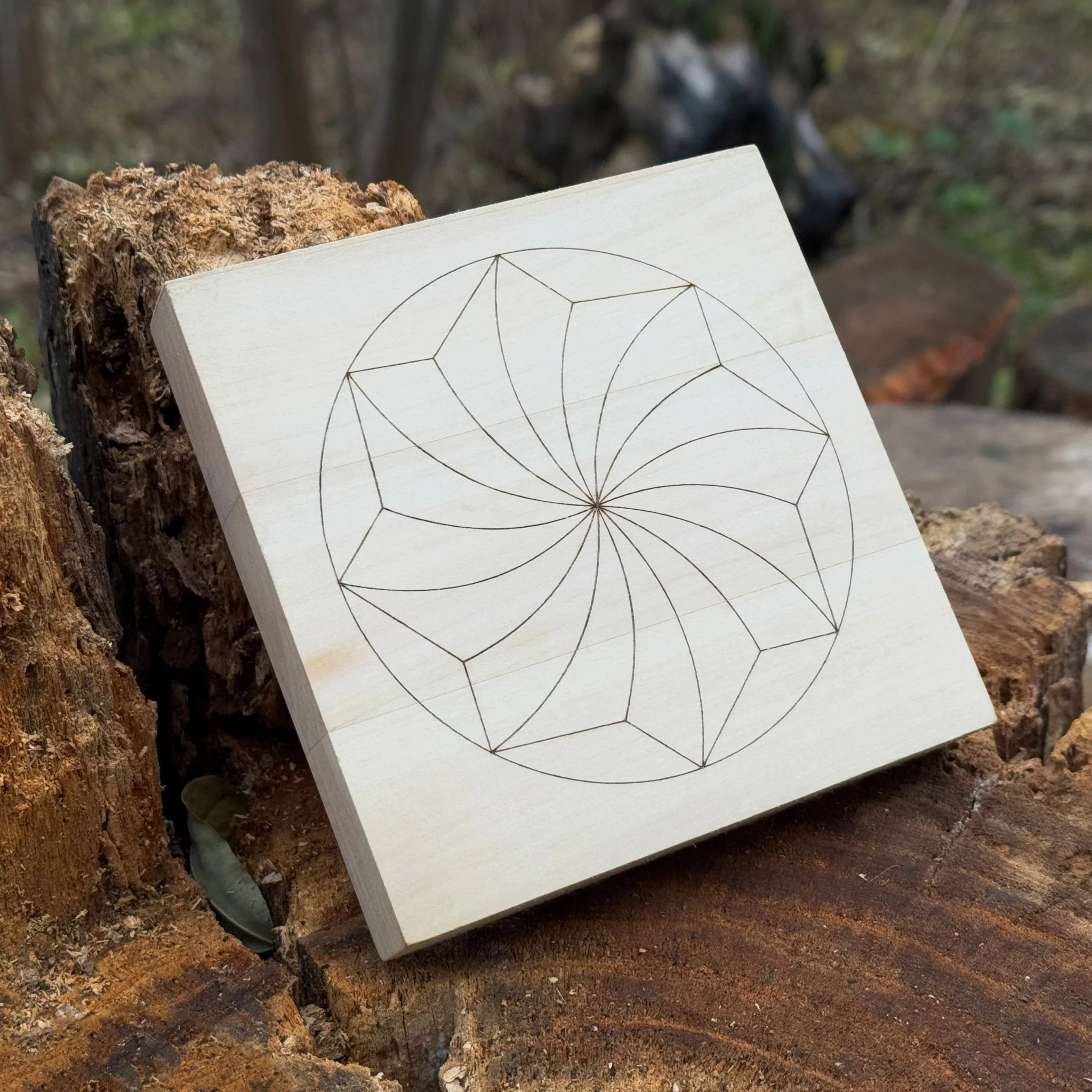 Small Linden Wood Carving Board with Pre-Drawn Pattern - Image 7
