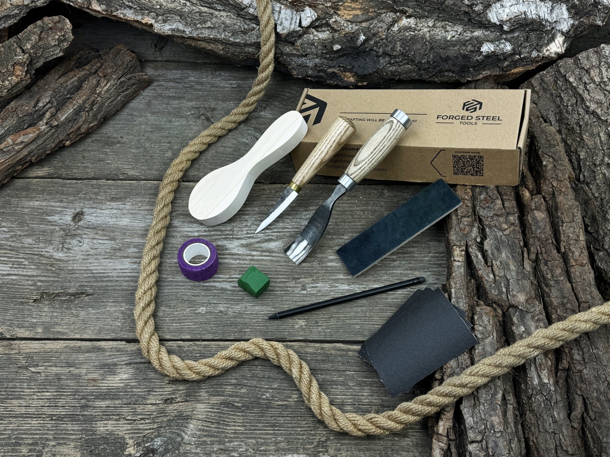 Spoon Carving Kit – Whittling Kit for Beginners with Sharpened Tools & Practice Wood - Image 5