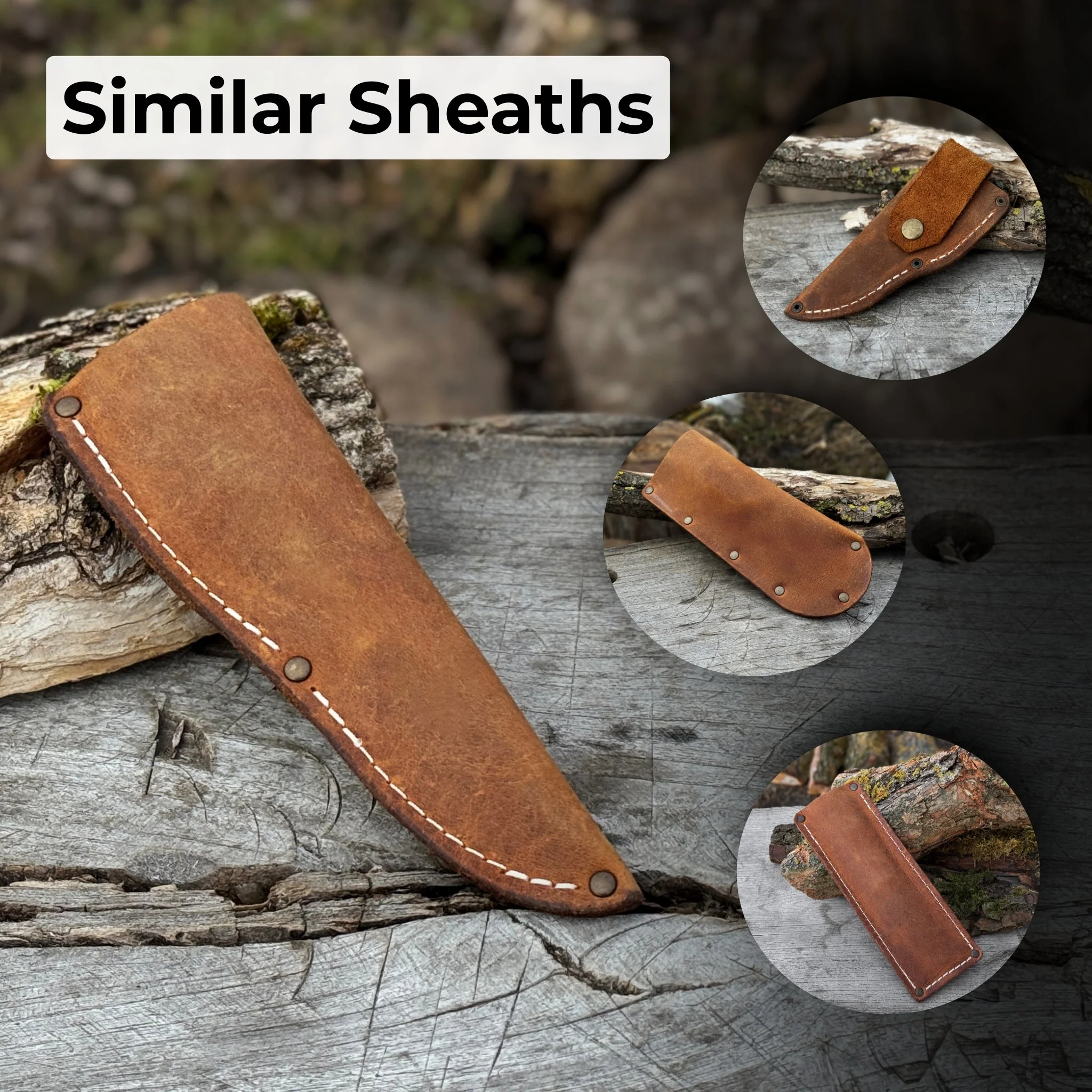 Universal Leather Knife Sheath For Fixed Knife - Image 6