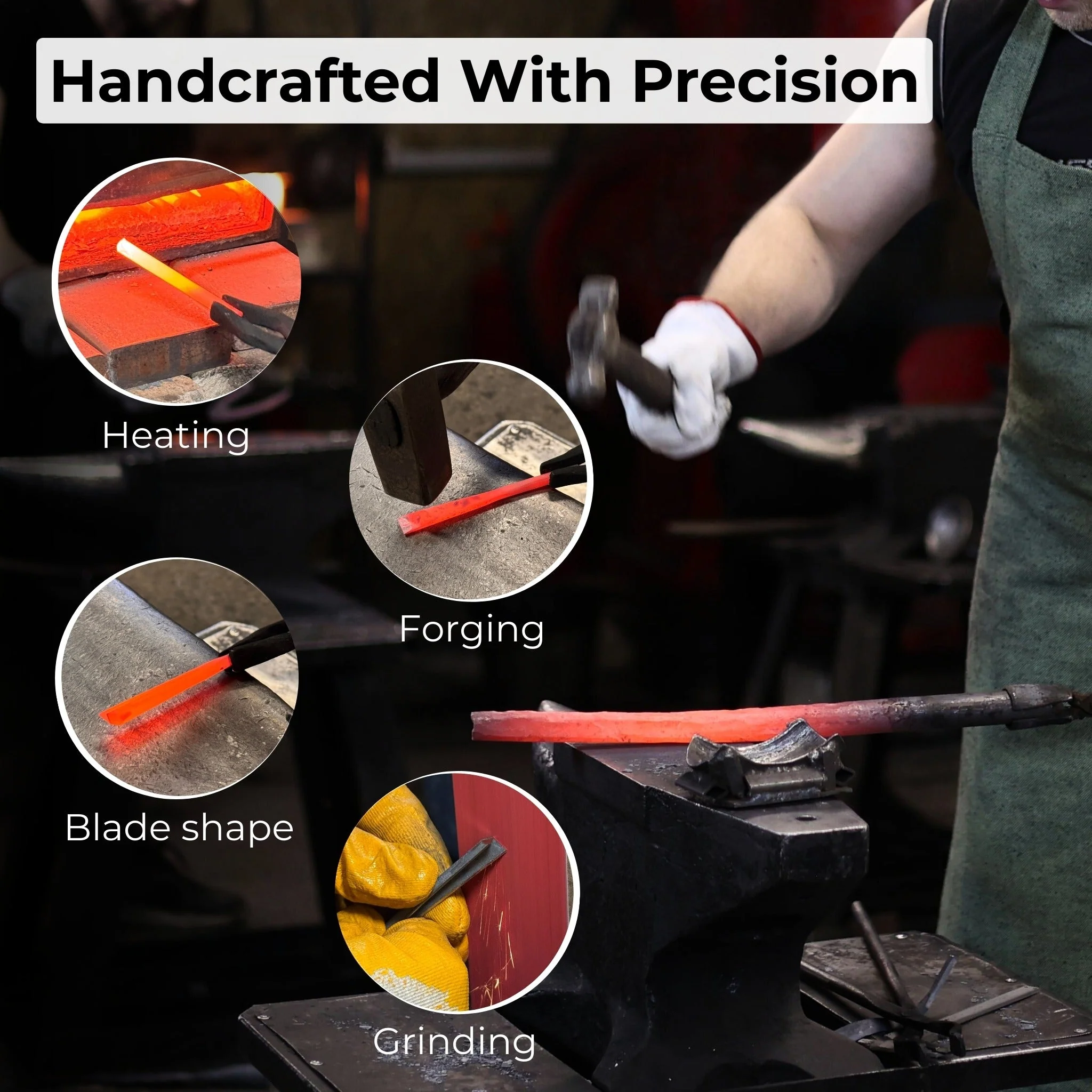 V-Parting Chisel 60 Degree with Palm Handle, 8 mm (0.31 inches) - Image 10