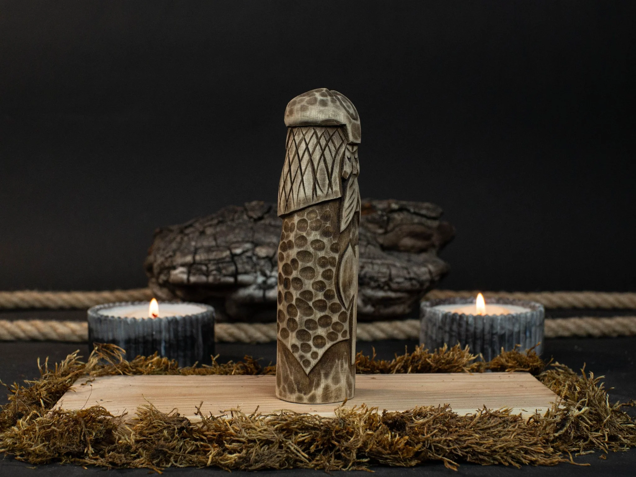 Vidar Figurine – 14 cm (5.7 inches) Hand-Carved Wooden Statue of the Norse God of Vengeance - Image 4