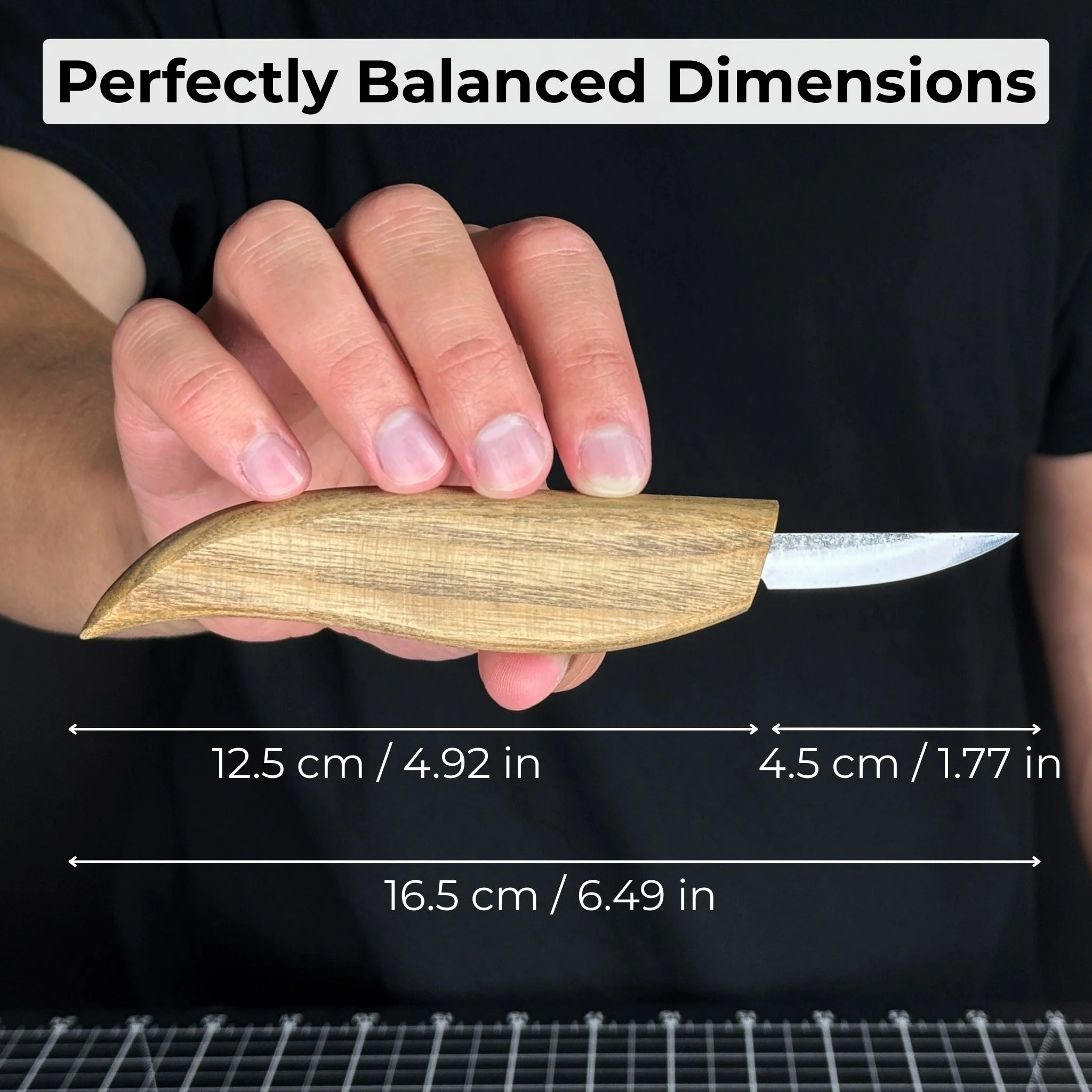 Whittling Knife for Wood Carving, 4.5 cm (1.77 inches) - Image 5