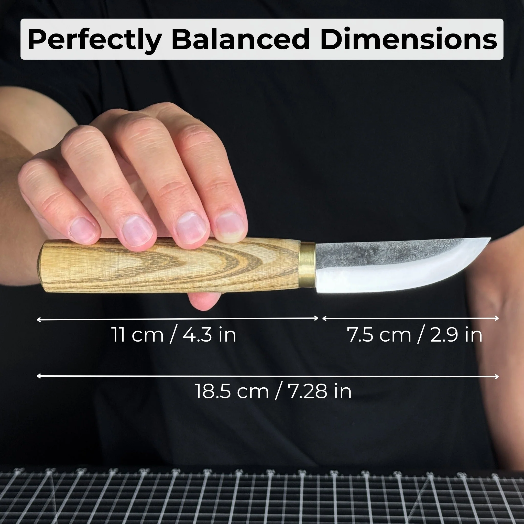 Whittling Sloyd Knife with Leather Sheath, 7.5 cm (2.95 inches) Blade - Image 5
